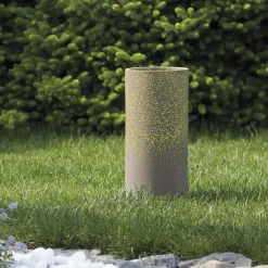 Marbella Cylindrical Speckled Taupe Ceramic Vase