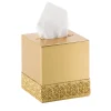 MARBELLA SQUARE TISSUE BOX - GOLD