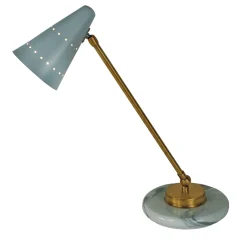 Marble and Brass Nancy Table Lamp by Michele Bönan