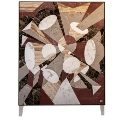 Marble Esplosione Low Brown Cabinet