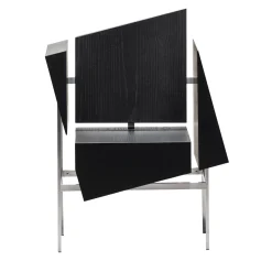 Mare Mosso Black Oak And Polished Aluminum Chair