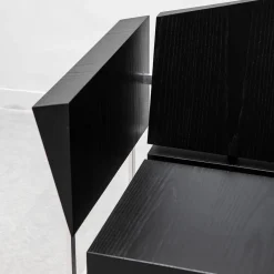 Mare Mosso Black Oak And Polished Aluminum Chair