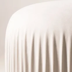 Margot round off white pouf