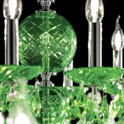 Maria Theresa Green Chandelier