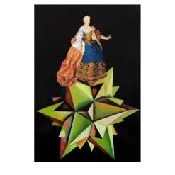 Maria Theresa of Austria - Tempera Painting on Paper