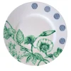 Marie Antoinette Blue and Green Dessert Plate