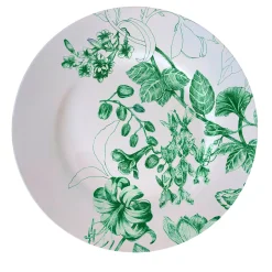 Marie Antoinette Green Dinner Plate