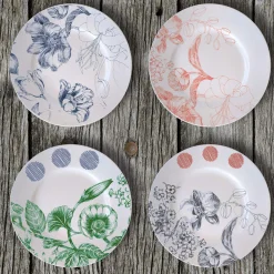 Marie Antoinette Red Set of 2 Bread Plates