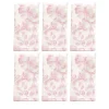 Marie Antoinette Set of 6 Pink & White Napkins