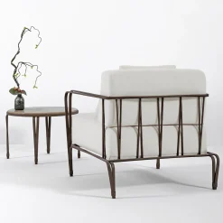 Marina Armchair by Ciarmoli Queda Studio in Stainless Steel