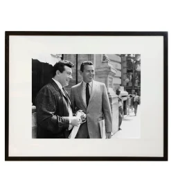 Mario Lanza And John Forsythe Framed Print by Keystone