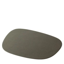 Maris Rectangular Green Leather Placemat by Kelly Wearstler