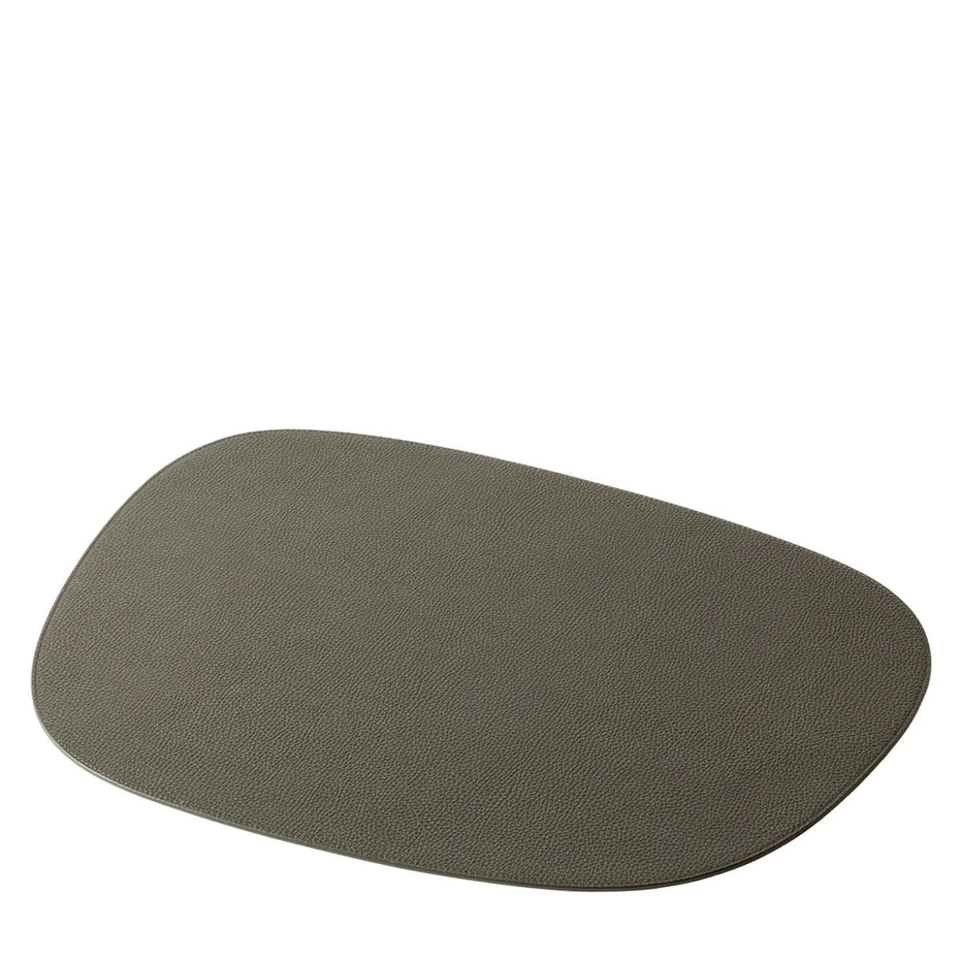 Maris Rectangular Green Leather Placemat by Kelly Wearstler