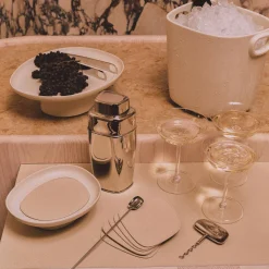 Maris White Cast Aluminium Champagne Bucket for One Bottle by Kelly Wearstler