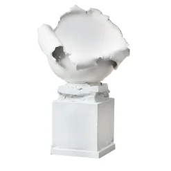 Marostica+Cassola Merz white ceramic table lamp