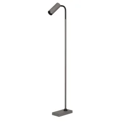 Marquesse Gray Leather Floor Lamp