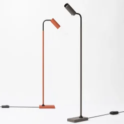 Marquesse Gray Leather Floor Lamp