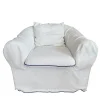 Martingale White Outdoor Armchair