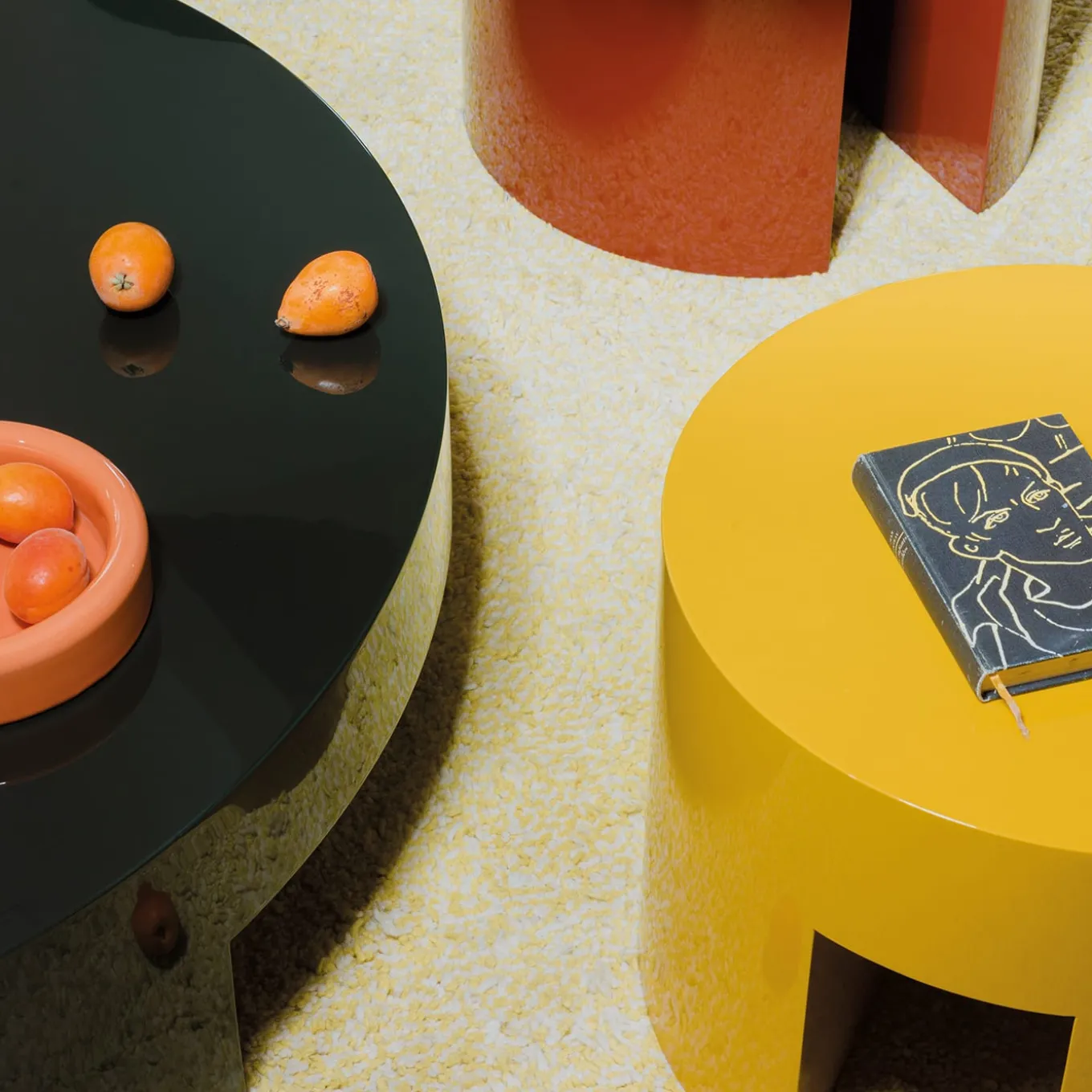 Maryland Yellow Low Table by Dainelli Studio