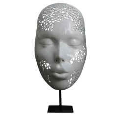MASCHERATI Woman Mask White Sculpture