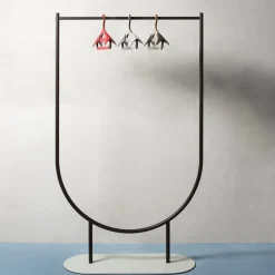 Mask Clothes Valet with Blue Petrol Base