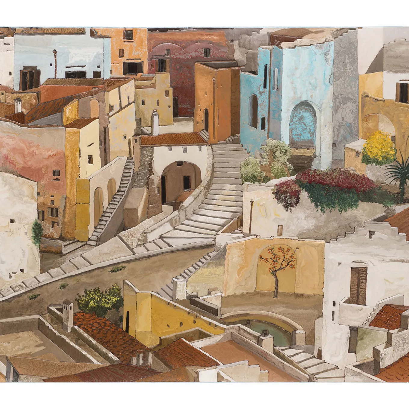 Matera Scagliola Wall Panel by Lodovico Cupioli