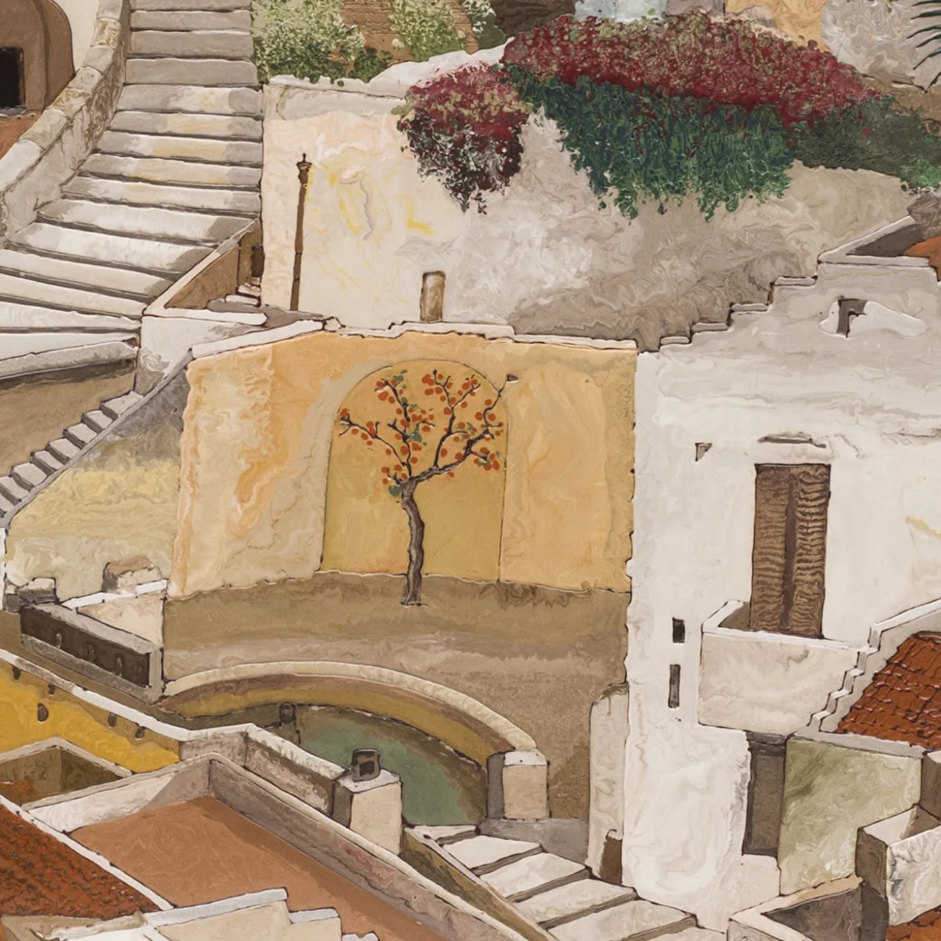 Matera Scagliola Wall Panel by Lodovico Cupioli