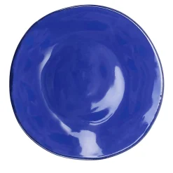 Materia Set of 6 Round Blue Charger Plates