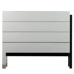Matte Gray Lacquered Wood Dresser
