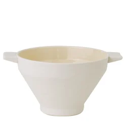 Matte White Ceramic Soup Bowl