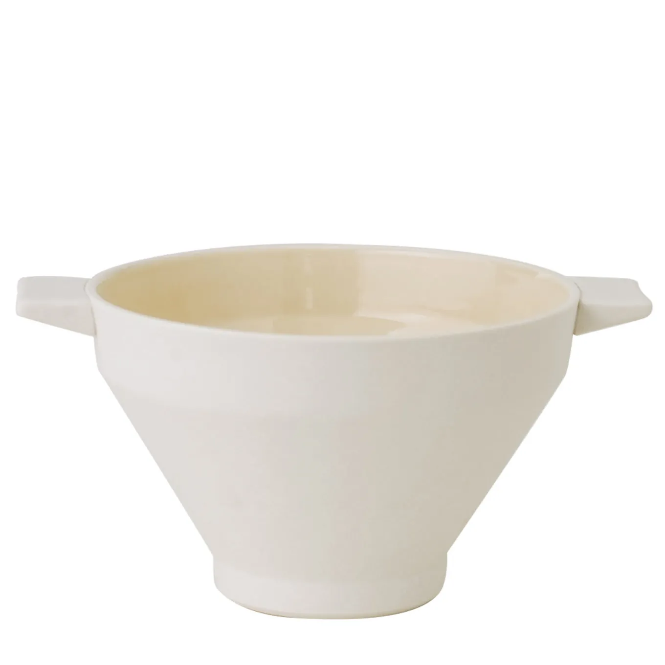 Matte White Ceramic Soup Bowl