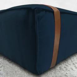 Maxi Docker Navy Velvet Pouf