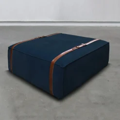 Maxi Docker Navy Velvet Pouf