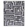 Maze Black & Ivory Wool Rug by Fede Cheti