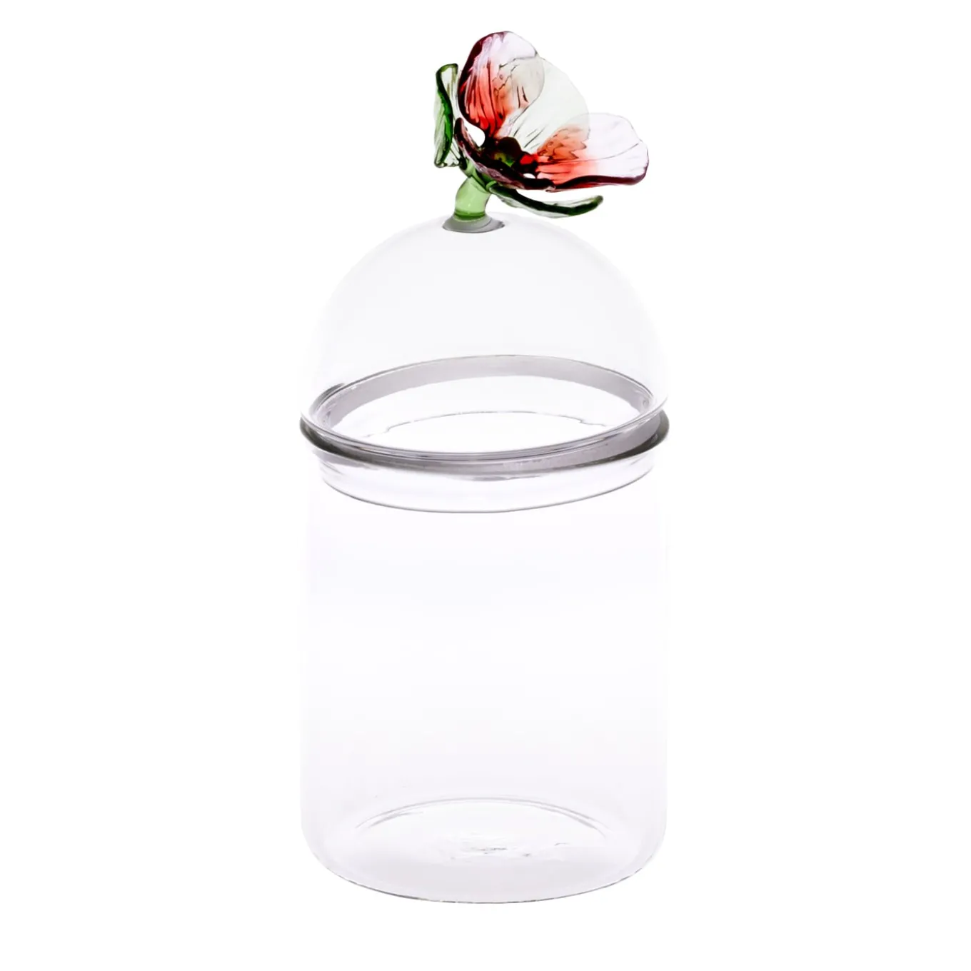 Mediterraneo Handcrafted Medium Pansè Glass Container