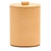 Medium Beige Leather Jewelry Box