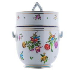 Medium Floral Cooler/Ice Bucket with Lid