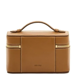 Medium Gianduia Leather Beauty Case