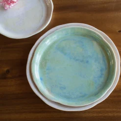 Medium Mediterranea Acqua Green Porcelain Plate