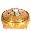MEDIUM ROUND JEWEL BOX - GOLD