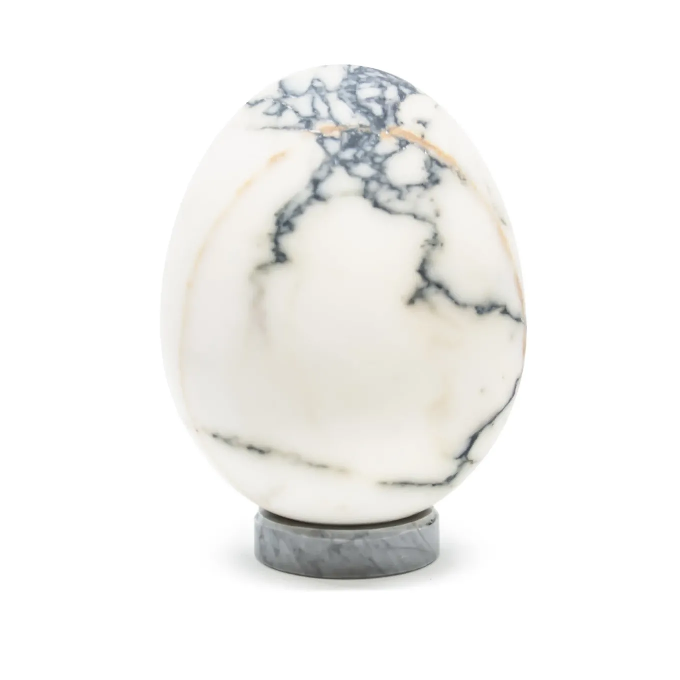 Medium-Sized Paonazzo Marble Egg