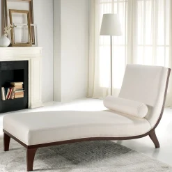 Menphis White Chaise Longue