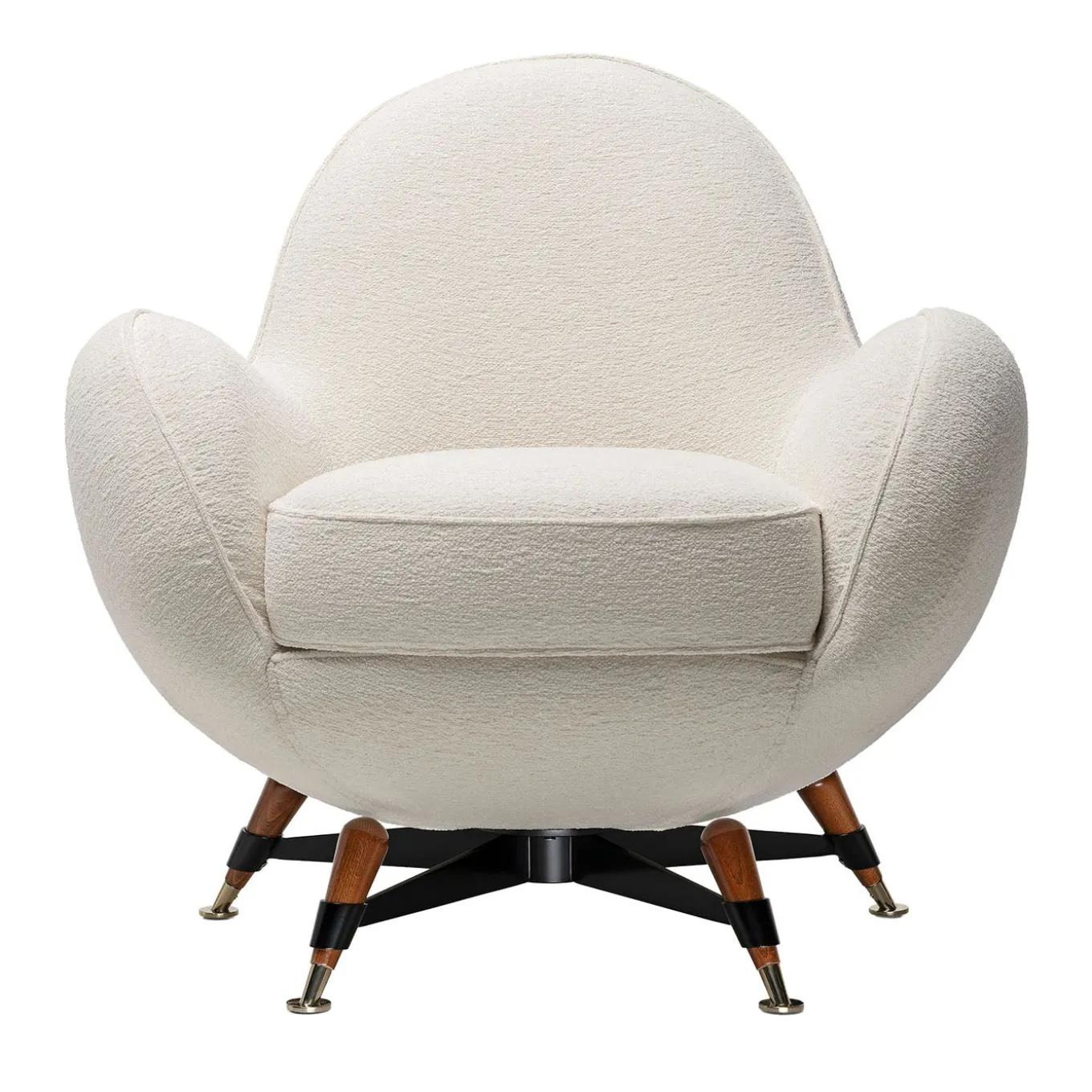 Mercury White Upholstered Armchair