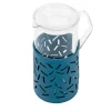 Messina Glass and Leather Pitcher Set