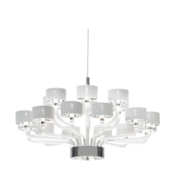 Metal Venetian Glass Chandelier