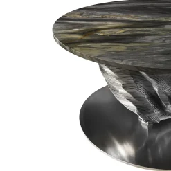 Meteorite N°2 Calacatta Cielo Table by Giò Pozzi