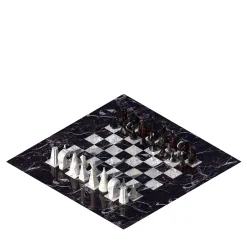 Metis Black Marble Chess Set