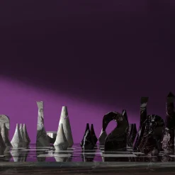 Metis Black Marble Chess Set