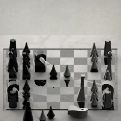 Metis White Marble Chess Set