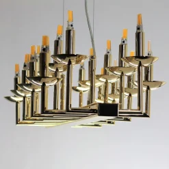METROPOLITAN gold chandelier